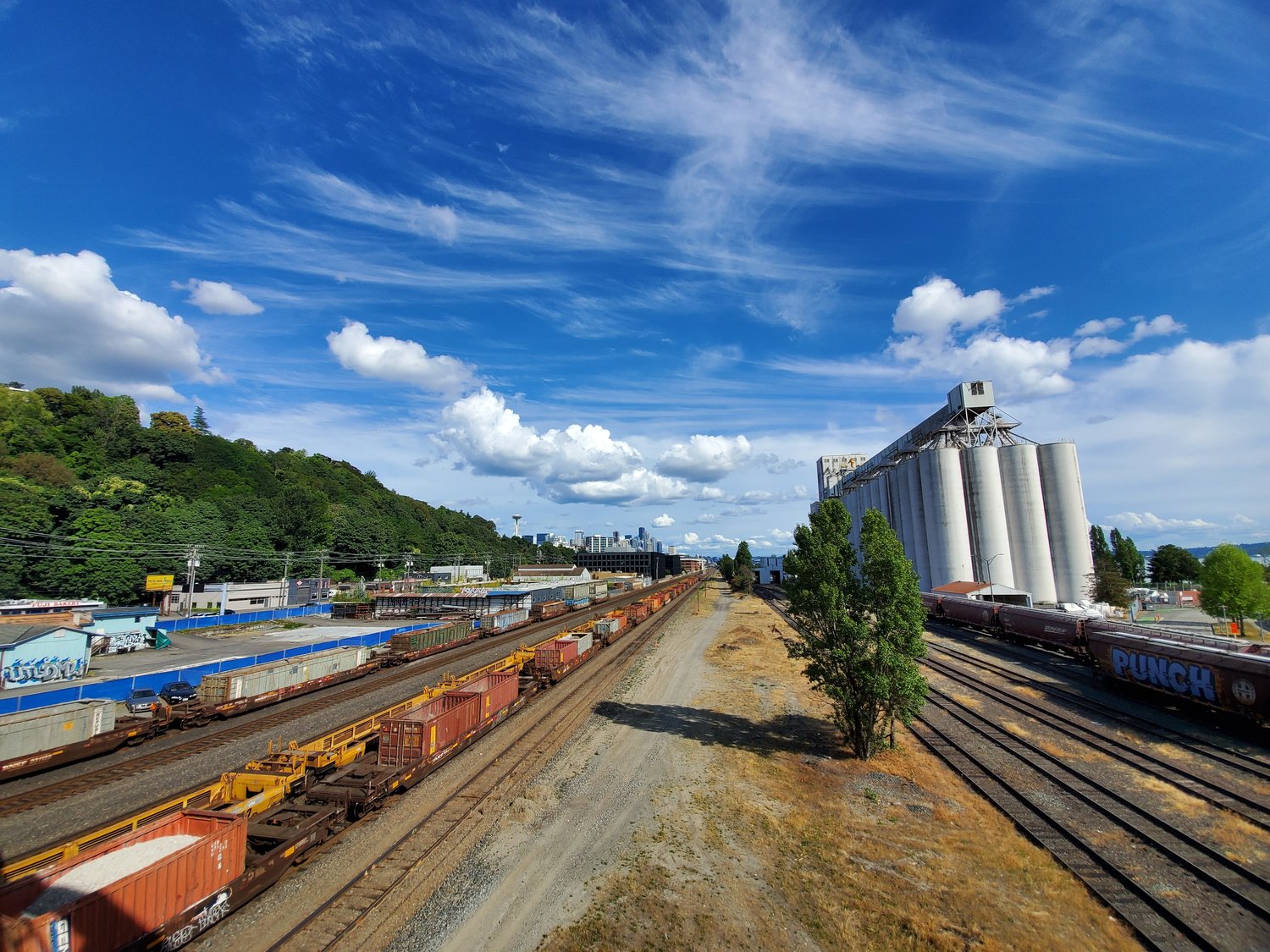 view of train tracks