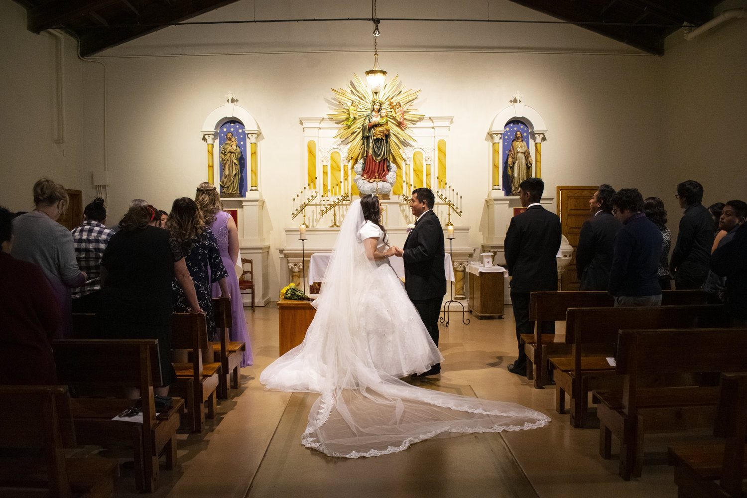 a couple being married